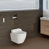 Geberit AquaClean - Tuma Comfort 146.292.FW.1, komplet zav.bidet ušľ.oceľ