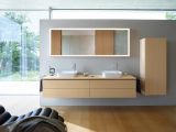 Duravit SKRINKA L-cube LC1168 Vysoká-ľavá 1320x400x243 nástenná, kartáčovaný dub