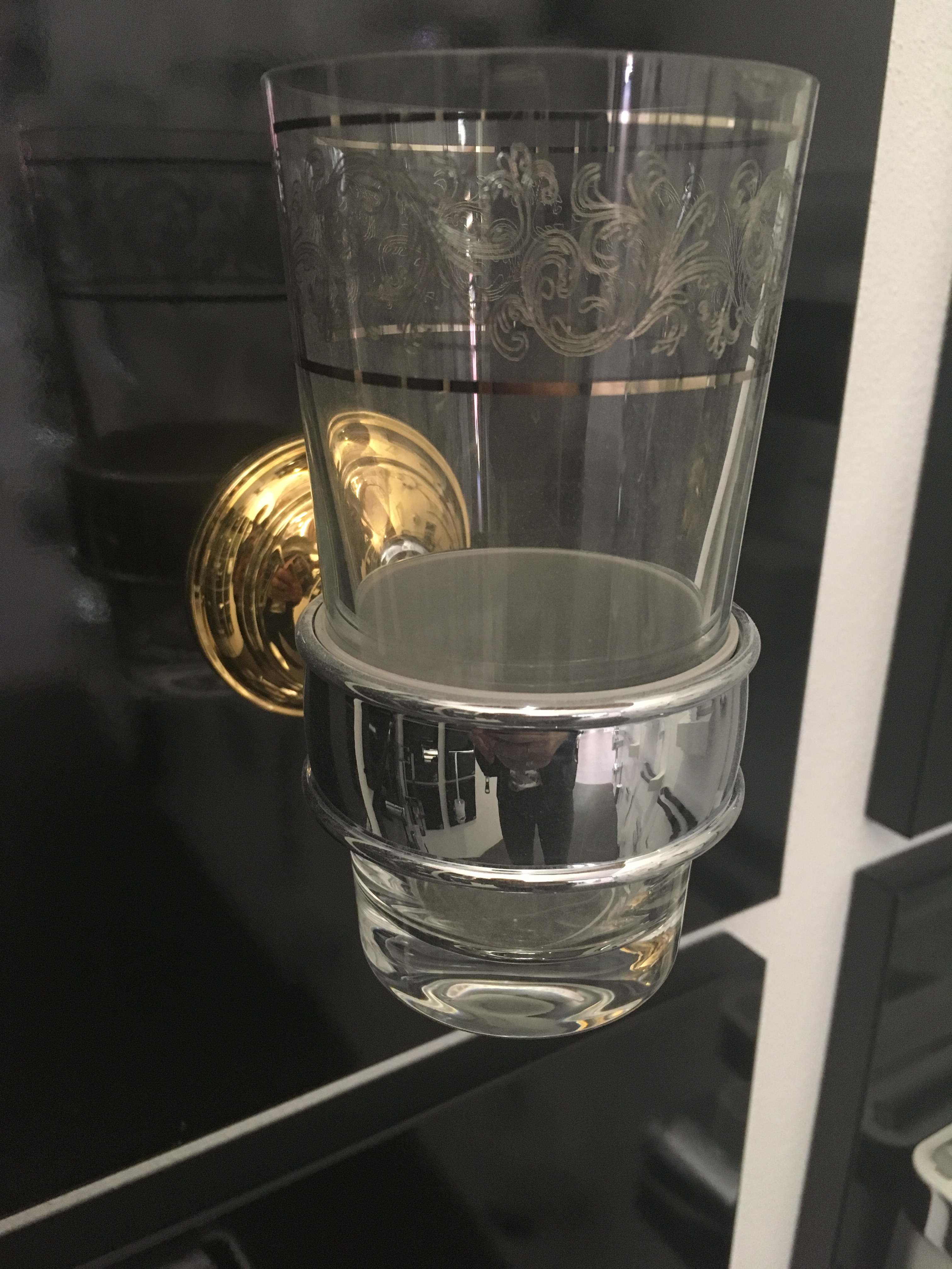 Emco CLASSIC NEU pohár deko platina s držiakom