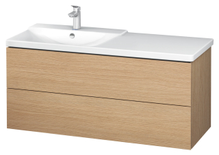 Duravit SKRINKA L-cube pod umývadlo, nástenná1220x481 kartáčovaný dub 